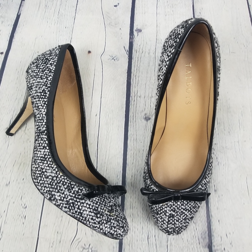 TALBOTS | tweed heels pumps